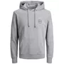 Jack & Jones JJESHARK Plus Size hoodie, Light Grey Melange