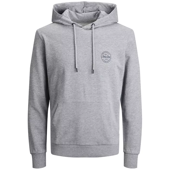 Jack & Jones JJESHARK Plus Size Hættetrøje, Light Grey Melange, large image number 0