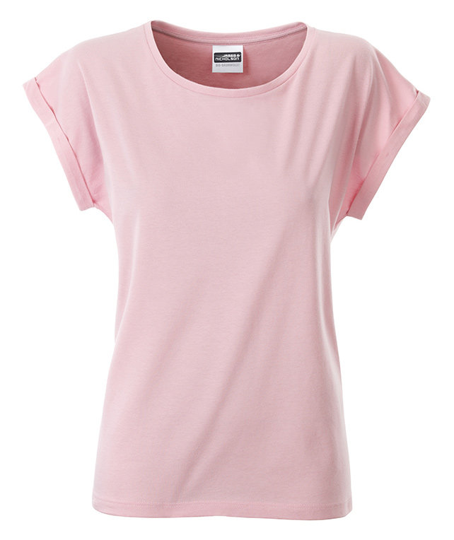 James & Nicholson Basic women's T-shirt, Soft-Pink