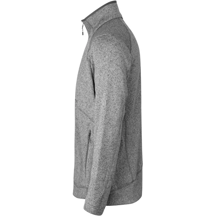 ID Zip'n'mix Melange knit fleece cardigan, Graphite Melange, large image number 2