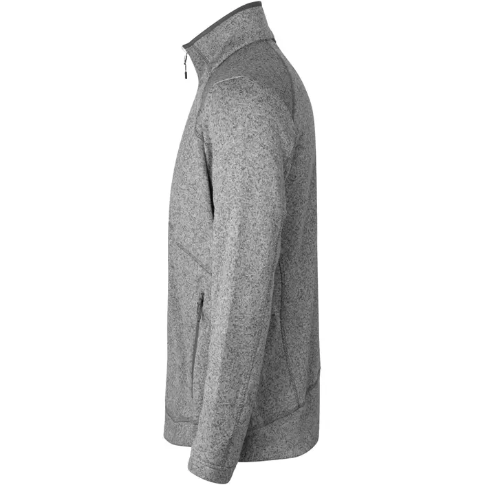 ID Zip'n'mix Melange knit fleece cardigan, Graphite Melange, large image number 2