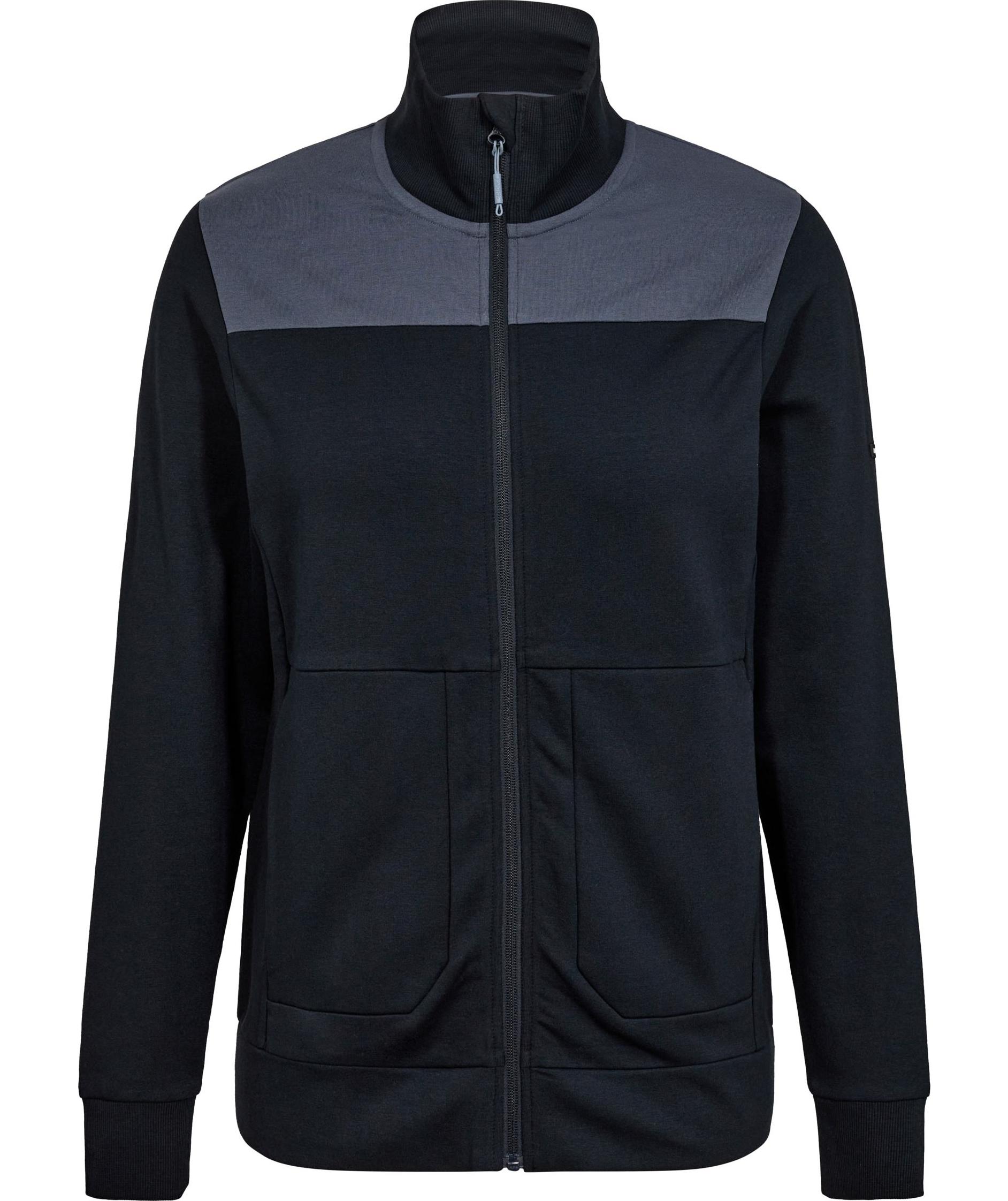 Engel Entire women's sweat cardigan, Deep Blue/Dark Sea