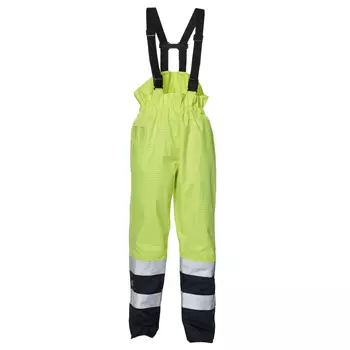 Elka Securetech Multinorm bib and brace trousers, Hi-Vis Yellow/Navy