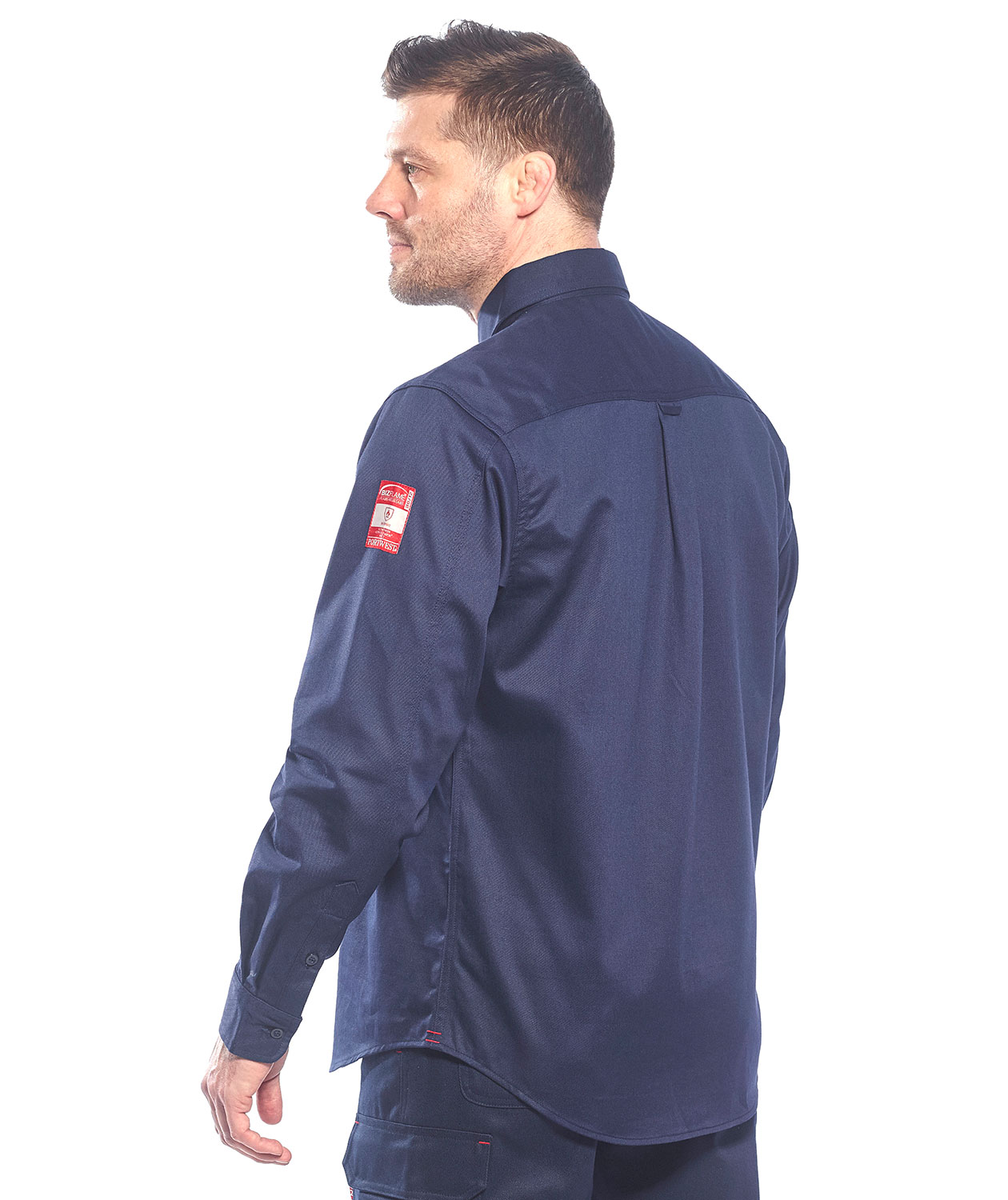 Portwest BizFlame arbeidsskjorte, M&oslash;rk Marine, M&oslash;rk Marine, large image number 2