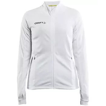 Craft Evolve Full Zip dame sweatshirt, Hvid