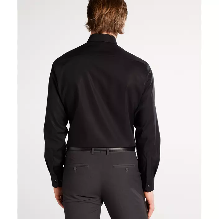 Eterna Uni Modern fit Poplin skjorte, Black, large image number 2