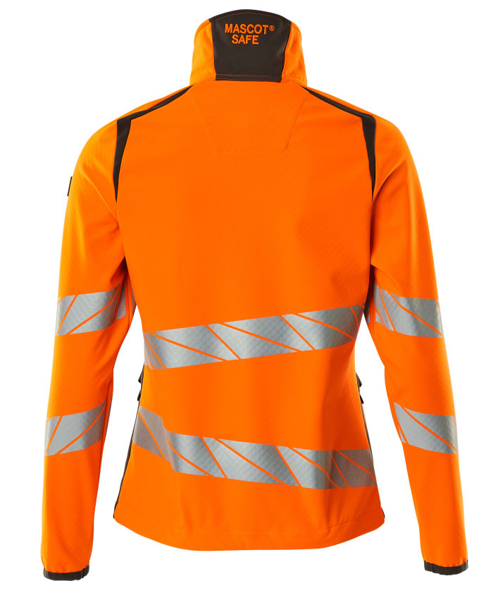 Mascot Accelerate Safe women's softshell jacket, Hi-vis Orange/Dark anthracite