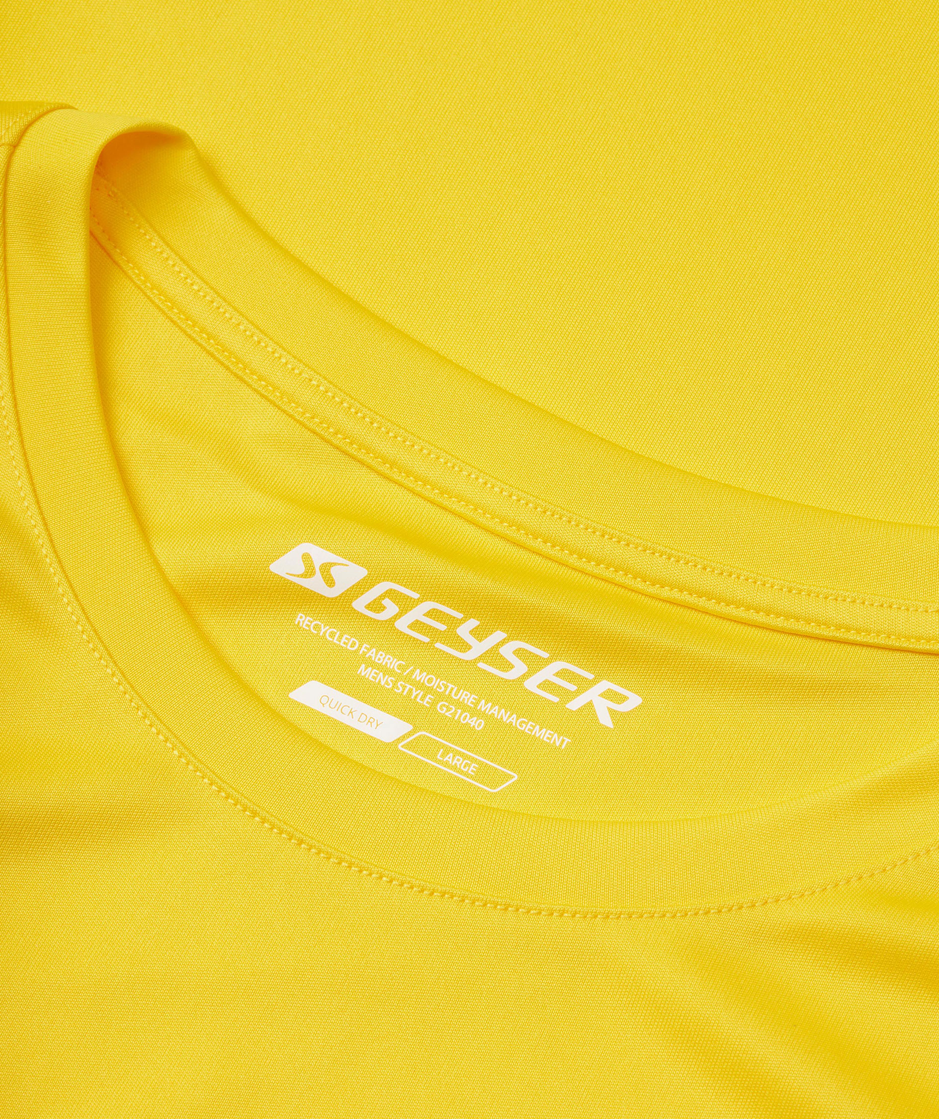 GEYSER&nbsp;Essential interlock T-shirt, Gul, large image number 3