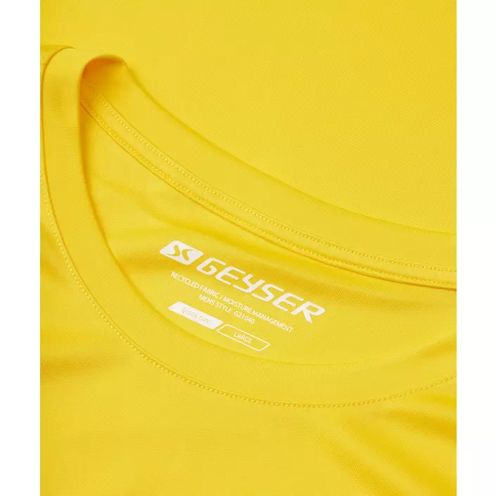 GEYSER Essential interlock T-shirt, Yellow, large image number 3