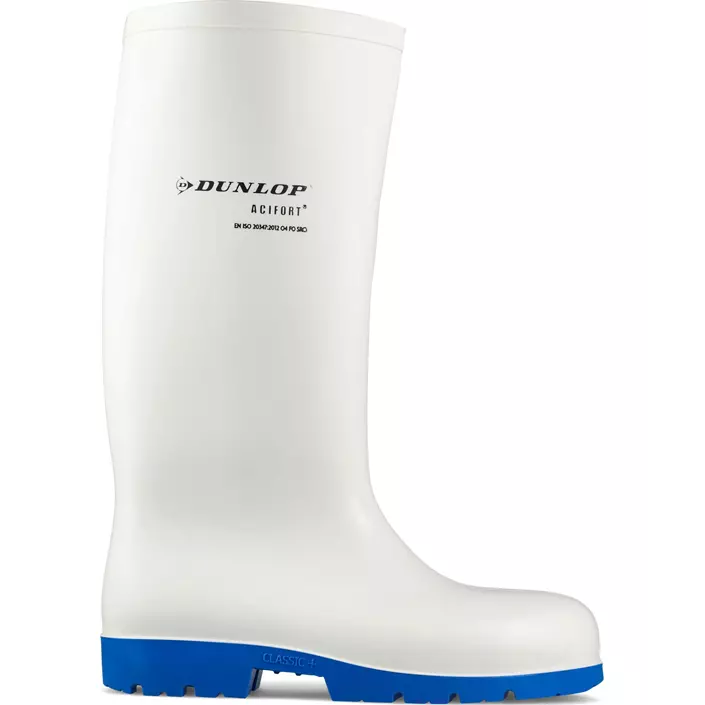 Dunlop Acifort Classic+ safety rubber boots S4, White, large image number 1
