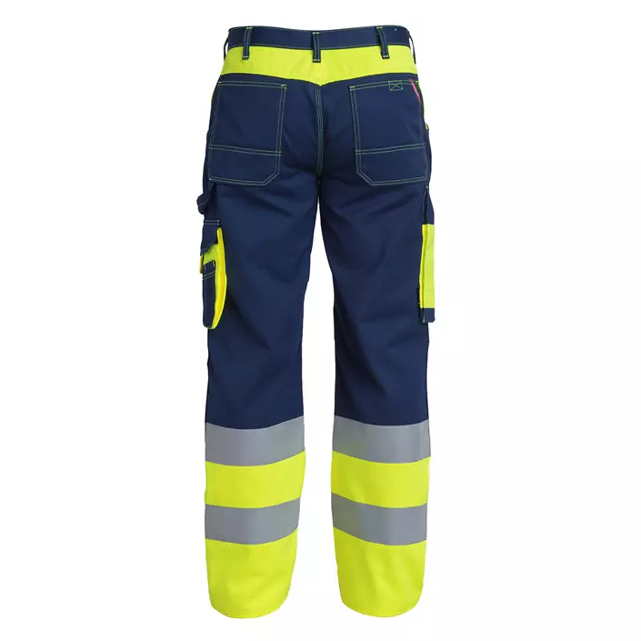 Engel work trousers, Marine/Hi-Vis yellow, large image number 1