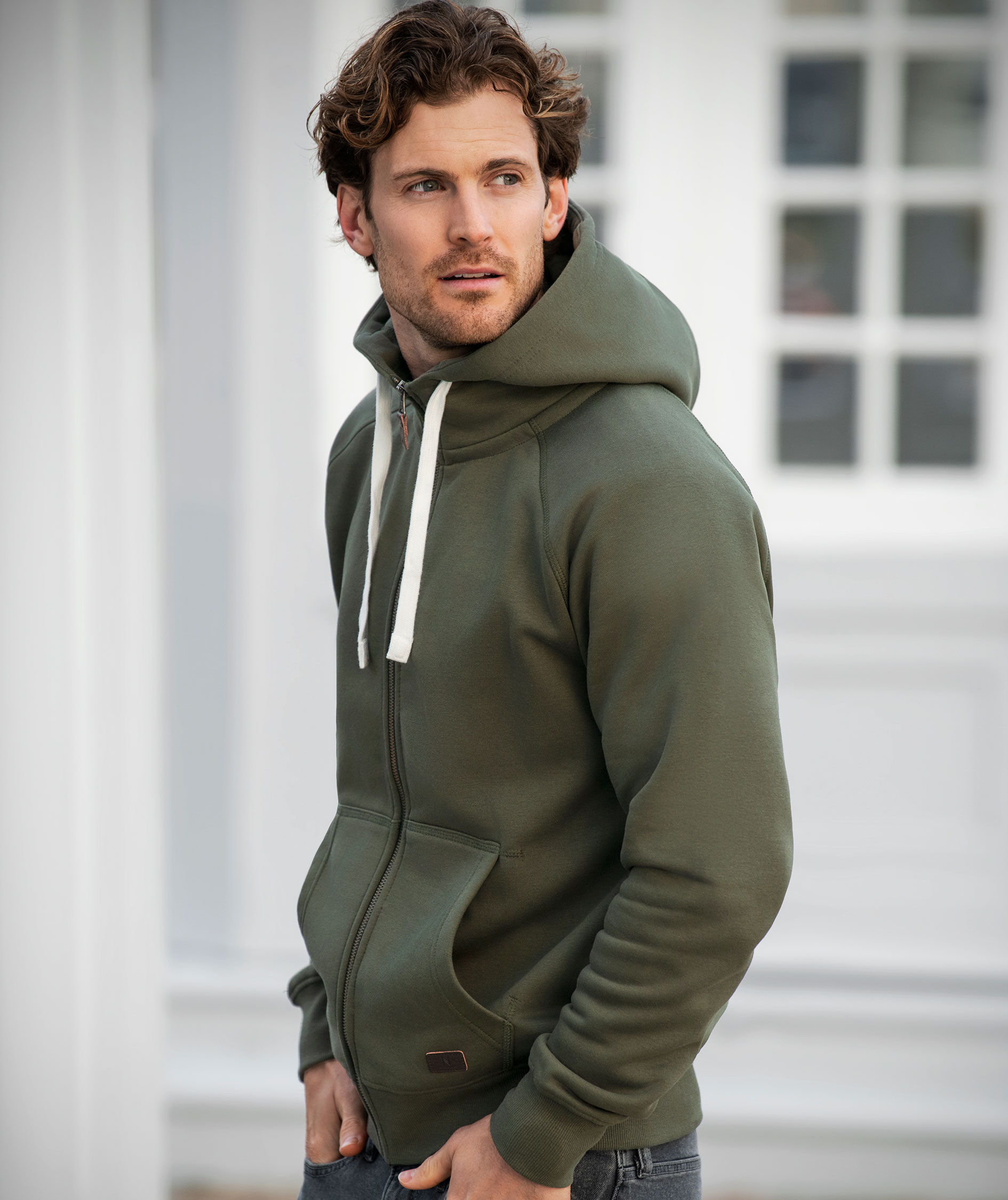 Nimbus Williamsburg hoodie med blixtl&aring;s, Olivgr&ouml;n, large image number 1