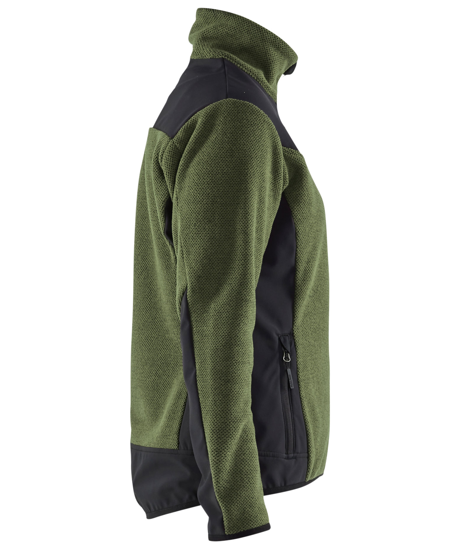 Bl&aring;kl&auml;der Damen Strickjacke mit Softshell, Herbstgr&uuml;n/Schwarz, large image number 2