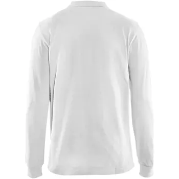 Blåkläder langermet polo T-skjorte, Hvit