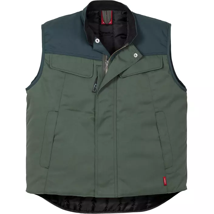 Kansas Icon work waistcoat, Light Army Green/Army Green, large image number 0