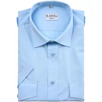 Angli Classic Fit short-sleeved uniform shirt, Light Blue