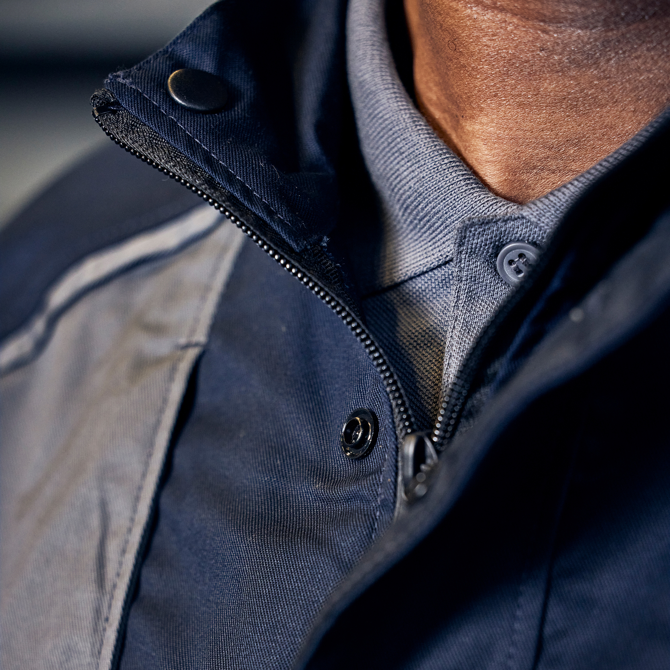 Fristads Green work jacket 4930 GWM, Dark Marine/Grey, large image number 6