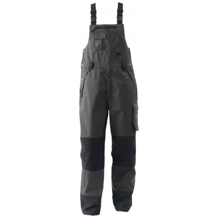 Elka Working Xtreme work bib and brace trousers, Charcoal/Black, large image number 0