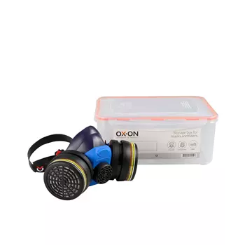 OX-ON opbevaringsboks til masker & filtre, Transparent