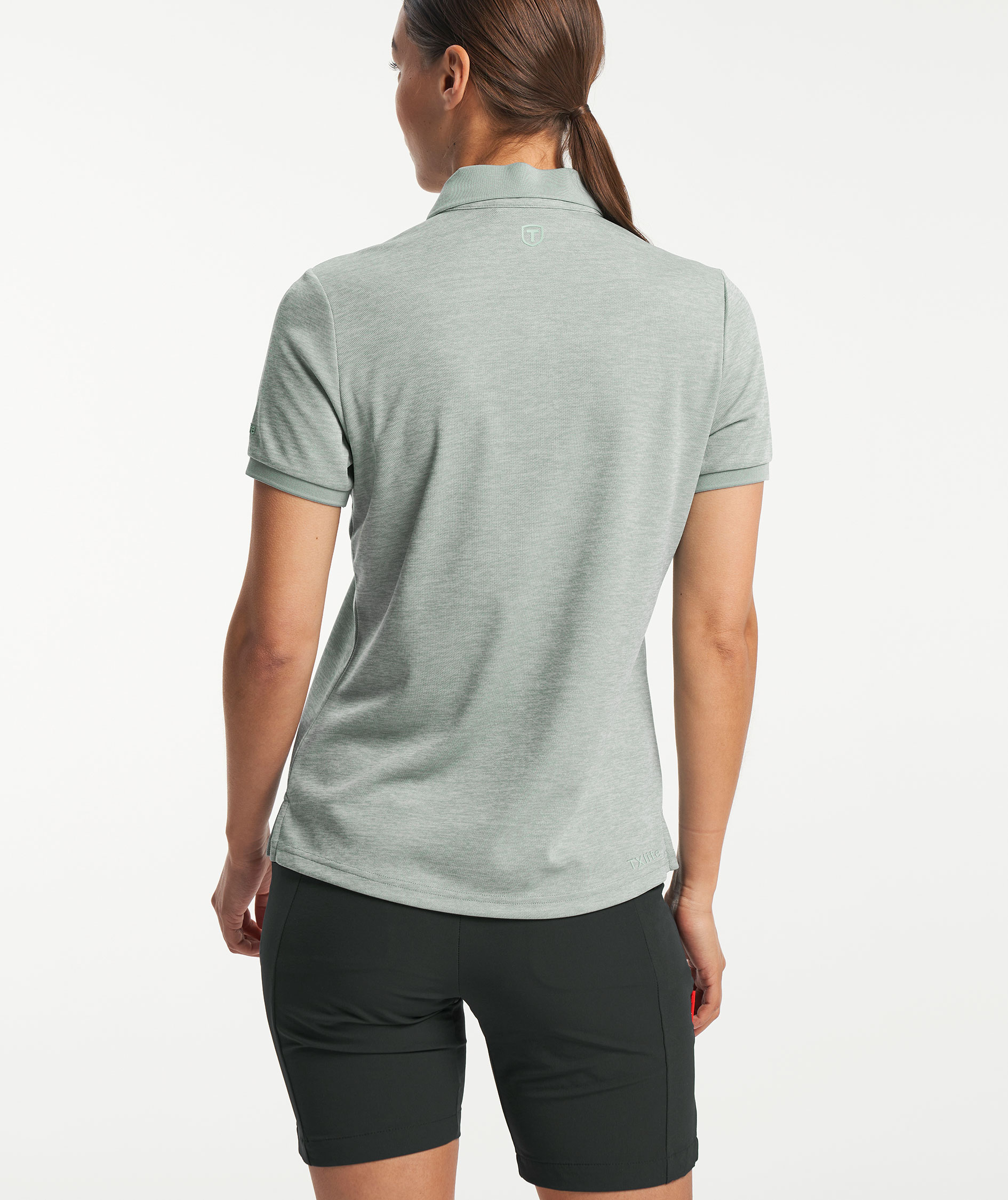 Tenson TXlite Melange womens polo shirt, Grey Green, large image number 8