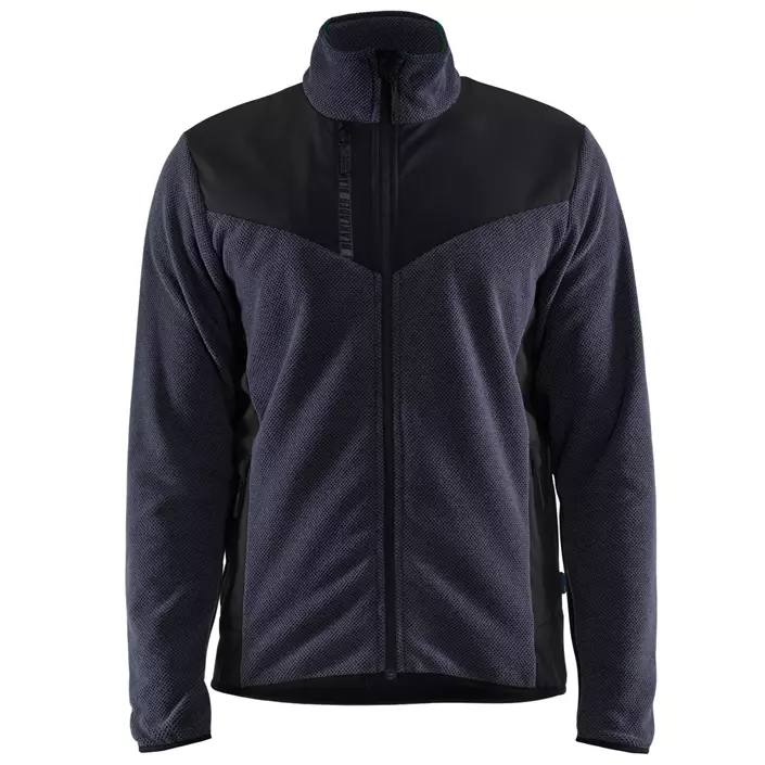 Blåkläder knitted jacket with softshell, Marine Blue/Black, large image number 0