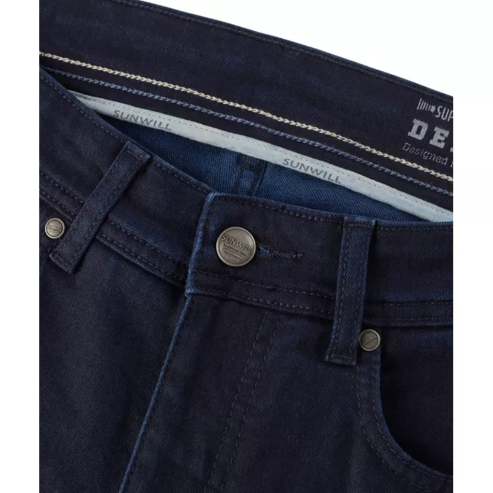 Sunwill Super Stretch Fitted jeans, Dark blue washed, large image number 3