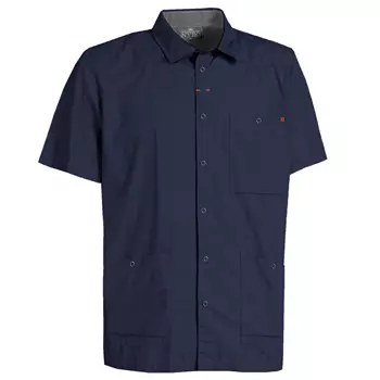 Nybo Workwear Flair regular fit kortärmad skjorta, Navy/Grå