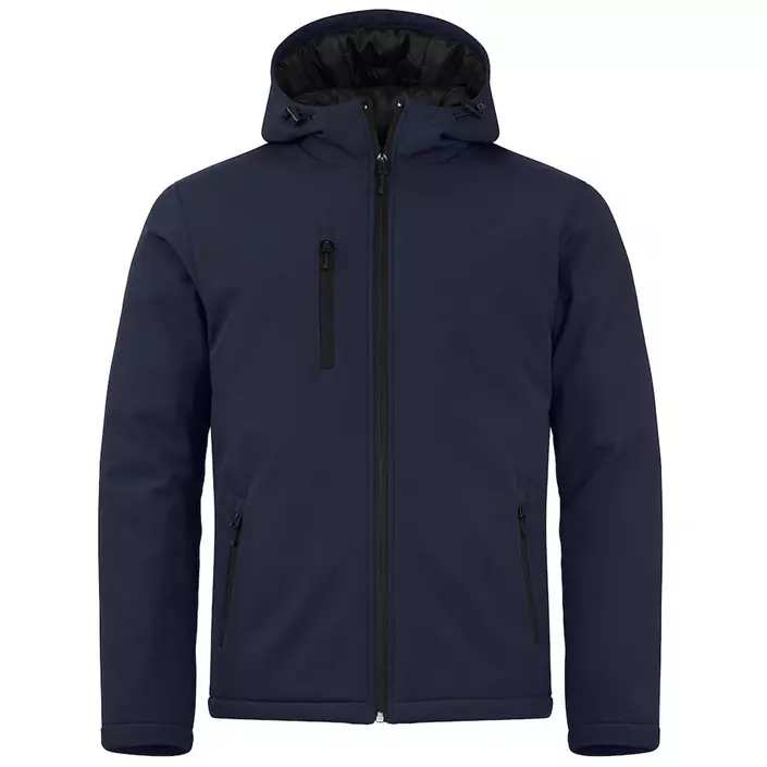 Clique lined softshell jacket, Dark navy, large image number 0