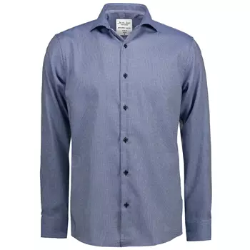 Seven Seas Dobby Alonso modern fit skjorta, Blå