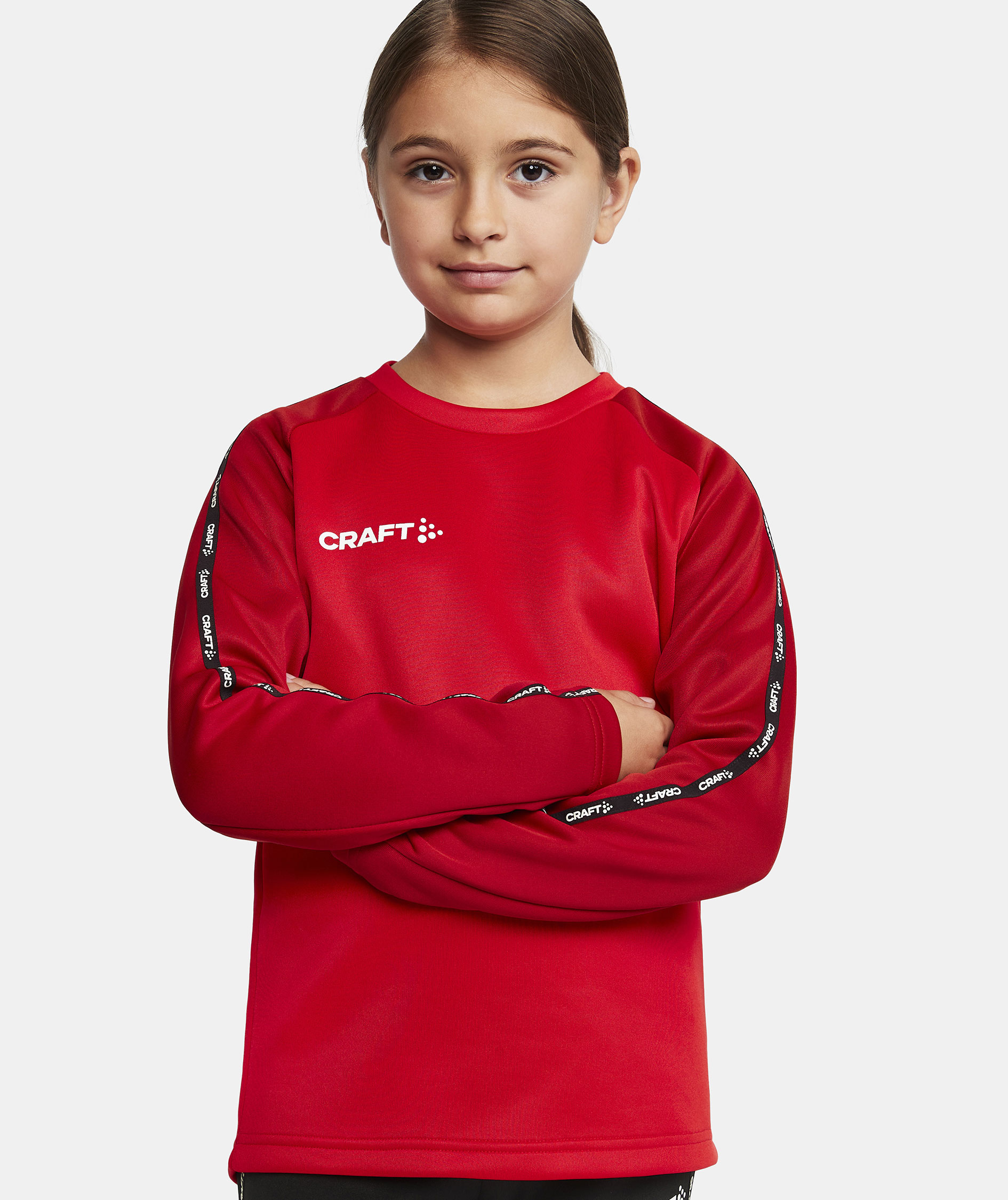 Craft Squad 2.0 treningsgenser for barn, Bright Red-Express, large image number 5