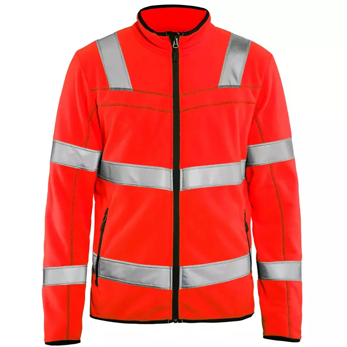 Blåkläder microfleece jacket, Hi-Vis Red, large image number 0