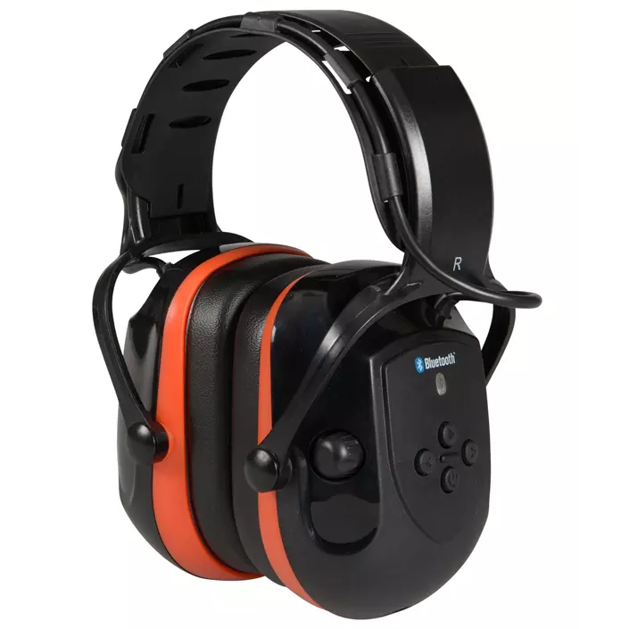 OX-ON BT1 Comfort høreværn med Bluetooth, Sort/Rød, Sort/Rød, large image number 0