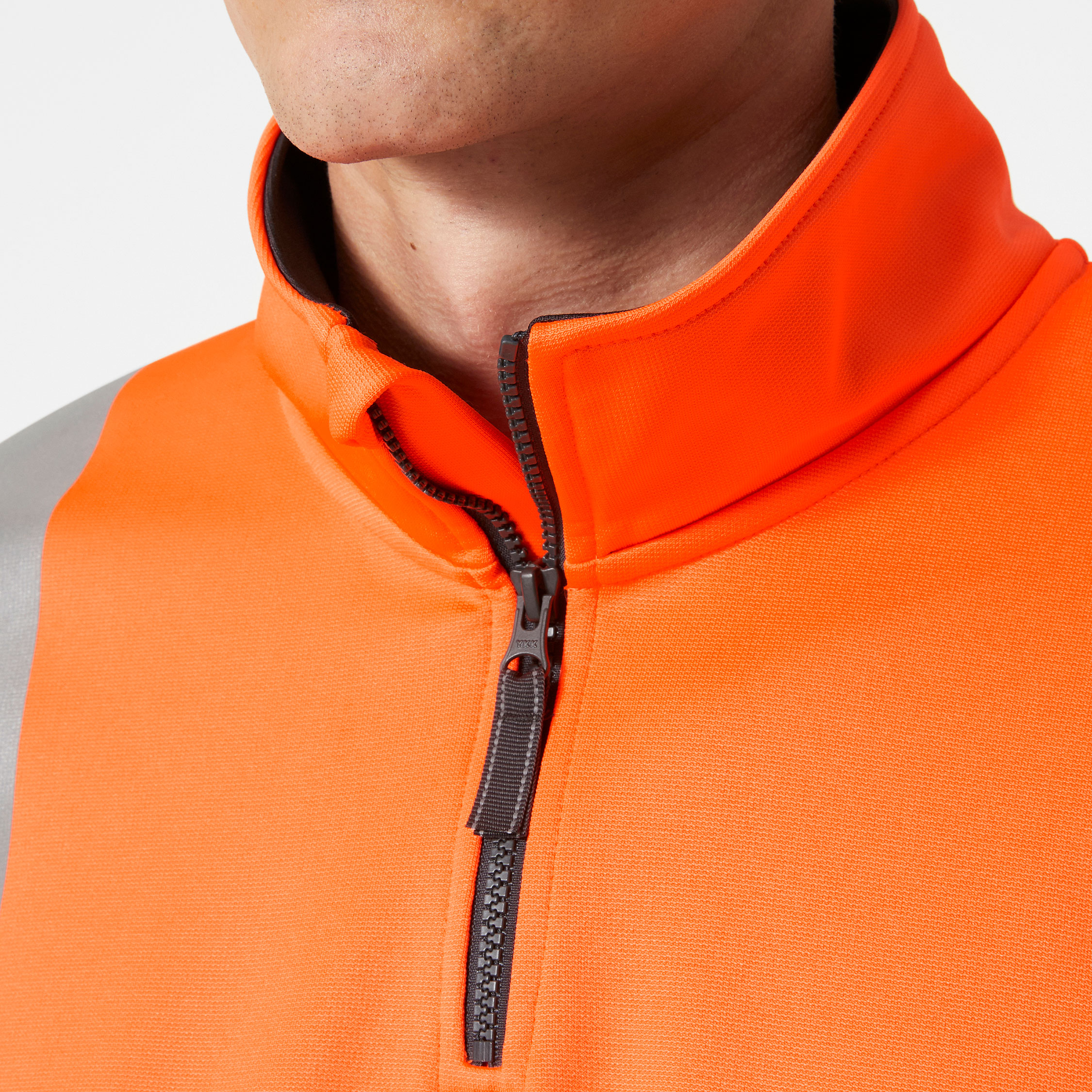 Helly Hansen Addvis half zip sweatshirt, Hi-vis Orange/Ebony, large image number 4