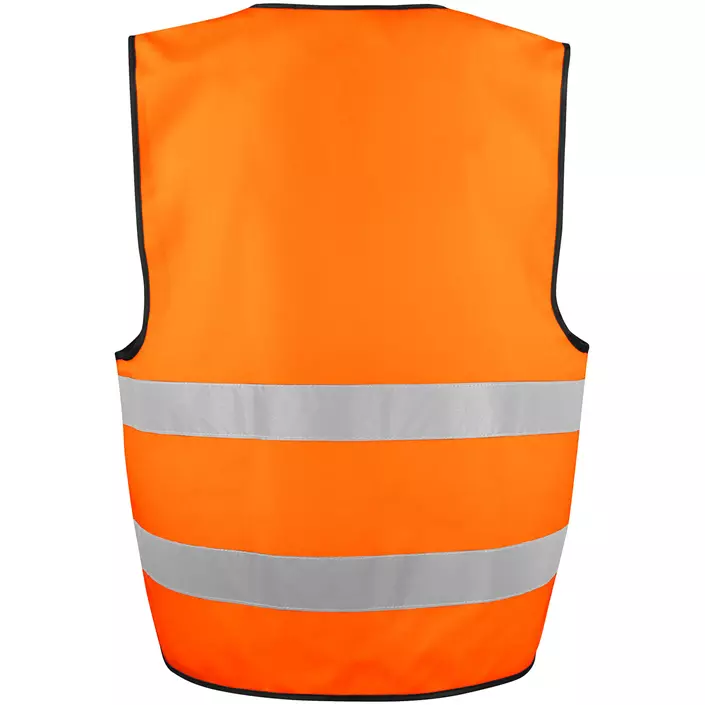 ProJob reflective safety vest 6709, Hi-Vis Orange/Black, Hi-Vis Orange/Black, large image number 1