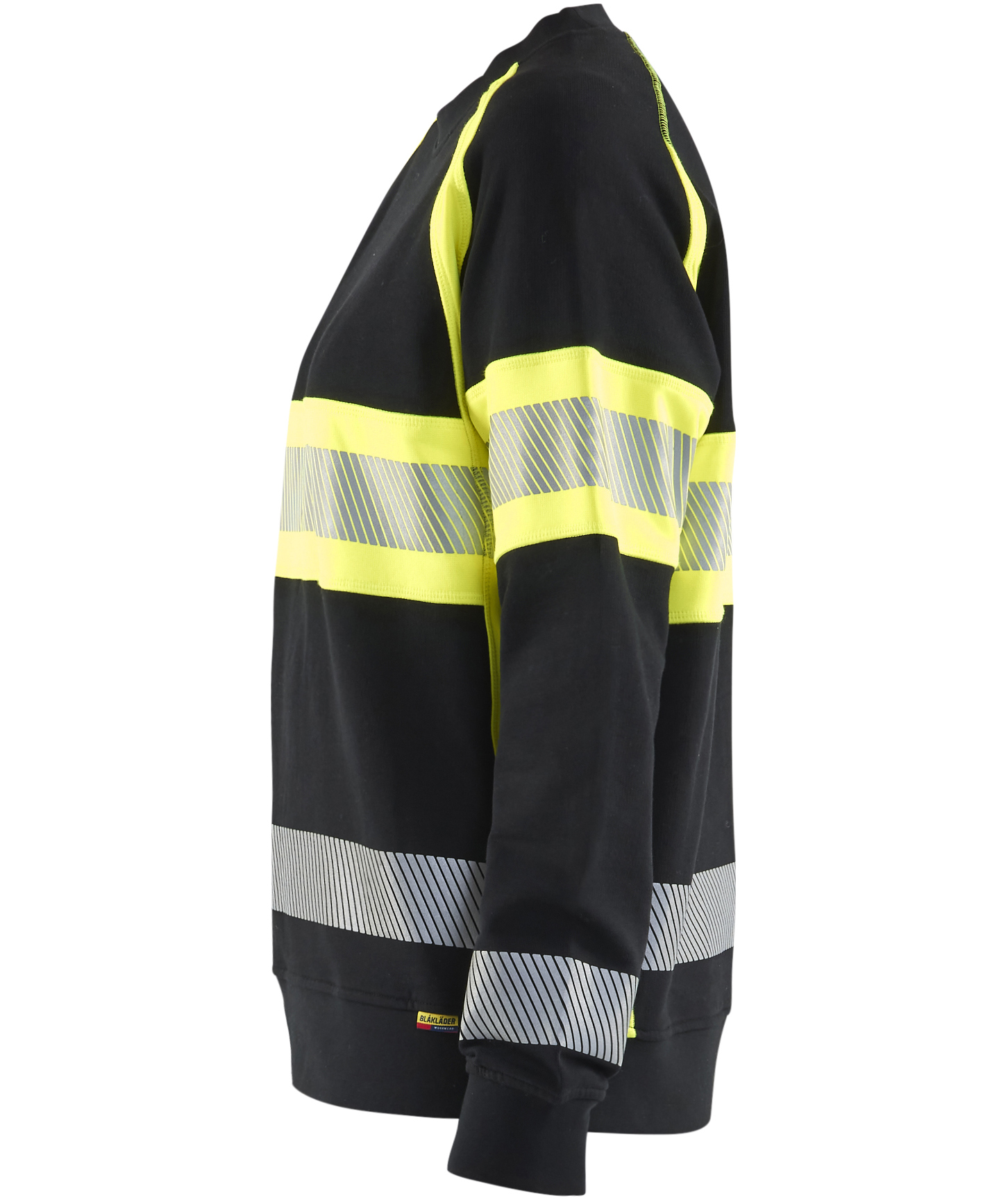 Bl&aring;kl&auml;der women's sweatshirt, Black/Hi-Vis Yellow, large image number 4