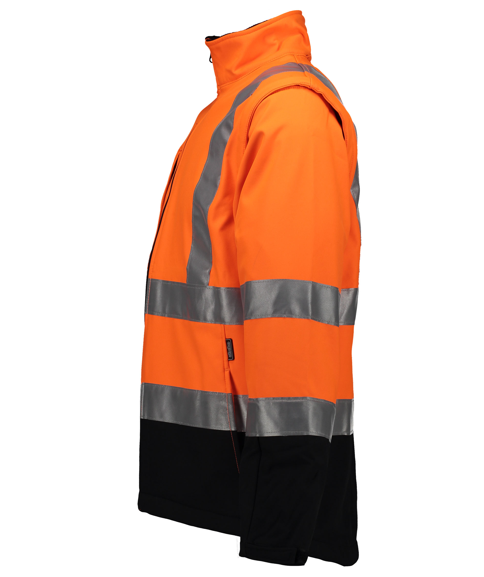 Abeko Minnesota 2-in-1 softshell jacket, Hi-Vis Orange/Black, large image number 2