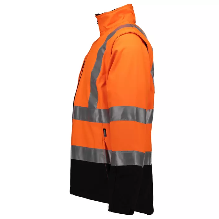 Abeko Minnesota 2-in-1 softshell jacket, Hi-Vis Orange/Black, large image number 2