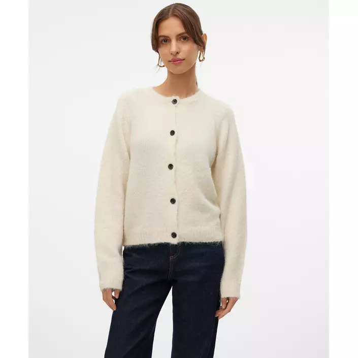 Vero Moda VMNOVAH stickad cardigan dam, Birch, large image number 3