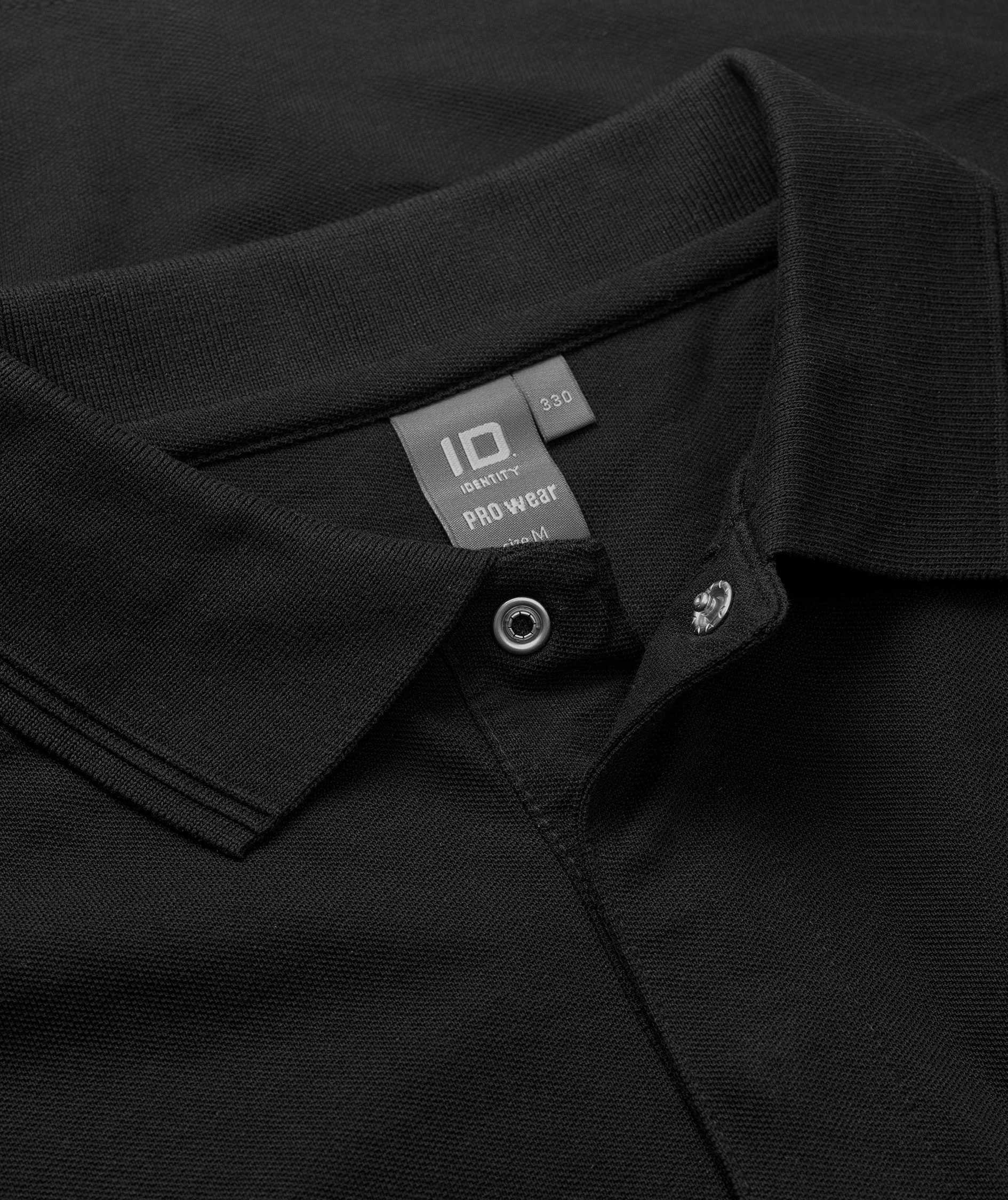 ID PRO Wear Poloshirt mit Druckkn&ouml;pfen, Schwarz, Schwarz, large image number 3