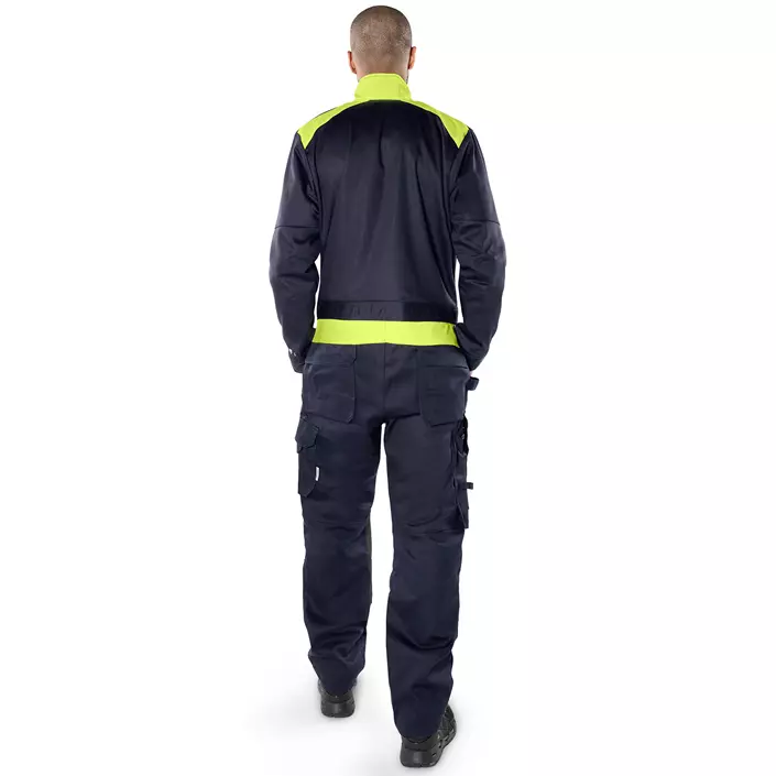 Fristads Flame Overall 8044 WEL, Marine/Hi-Vis gelb, large image number 2