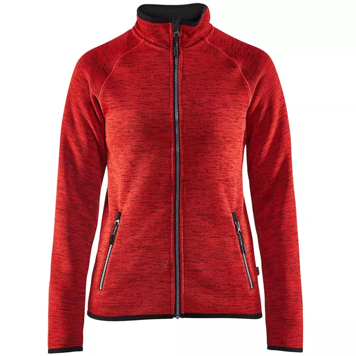 Blåkläder women's knitted jacket, Red/Black, large image number 0