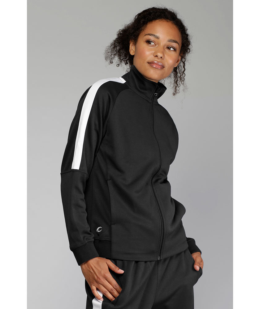 Pitch Stone Panel sweat cardigan dam, Black, large image number 2