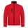 Clique lined softshell jacket, Red, Red, swatch