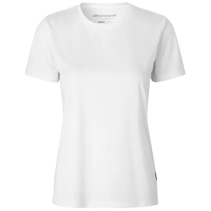 GEYSER Essential interlock dame T-skjorte, Hvit, large image number 0