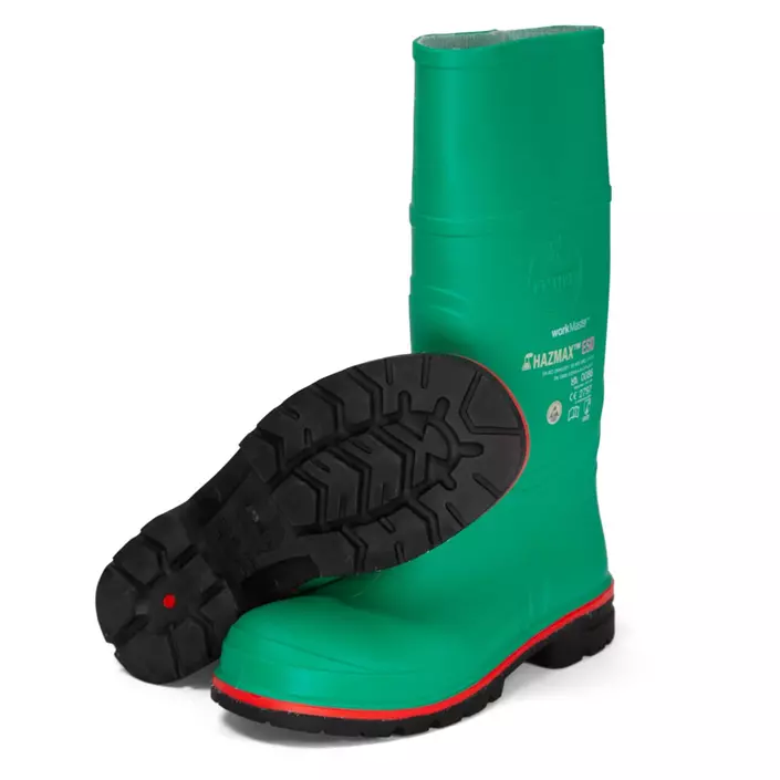 Hazmax ESD safety rubber boots S5, Green, large image number 0