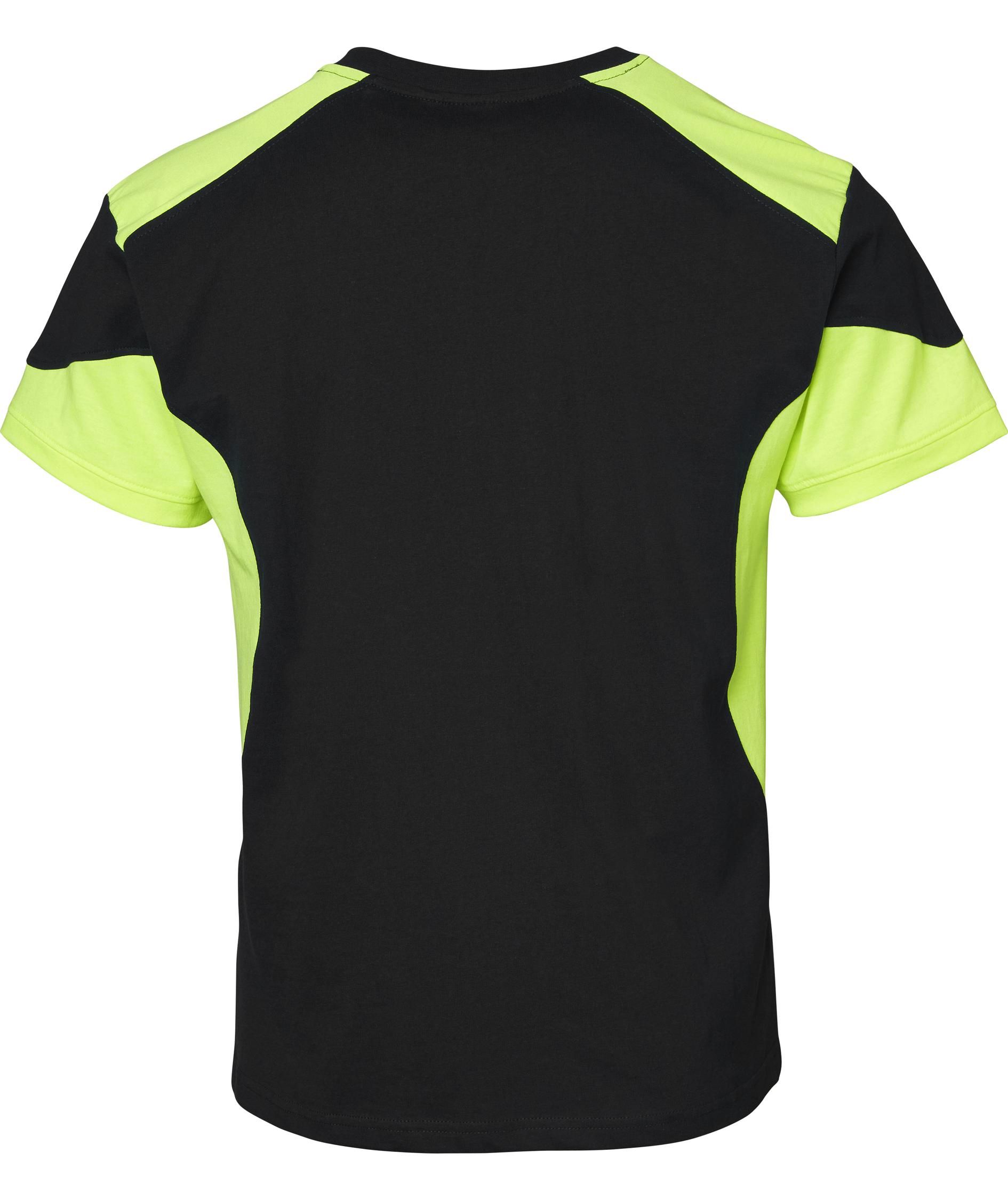 Top Swede T-shirt 210, Svart/Varselgul