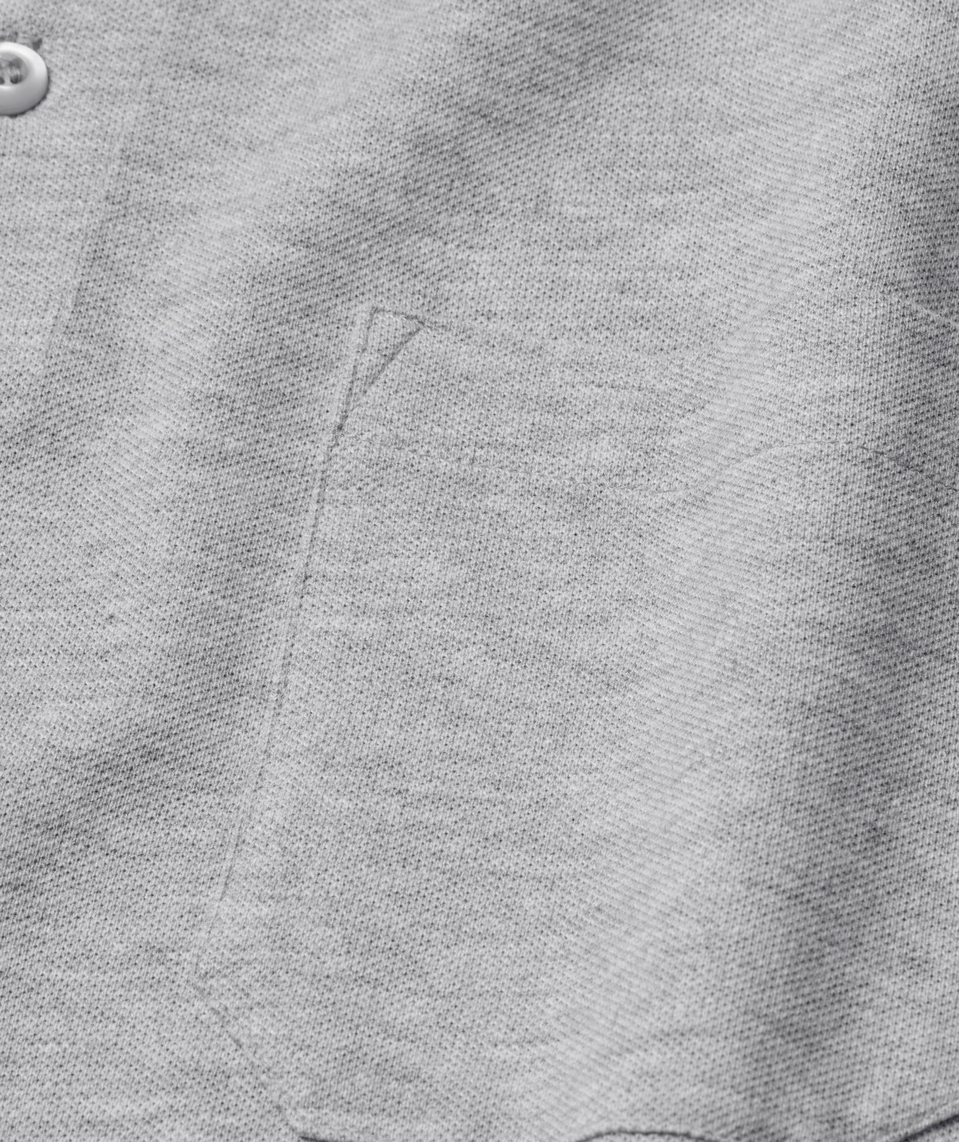 ID Klassisk Polo T-shirt, Gr&aring;&nbsp;Melange, large image number 3