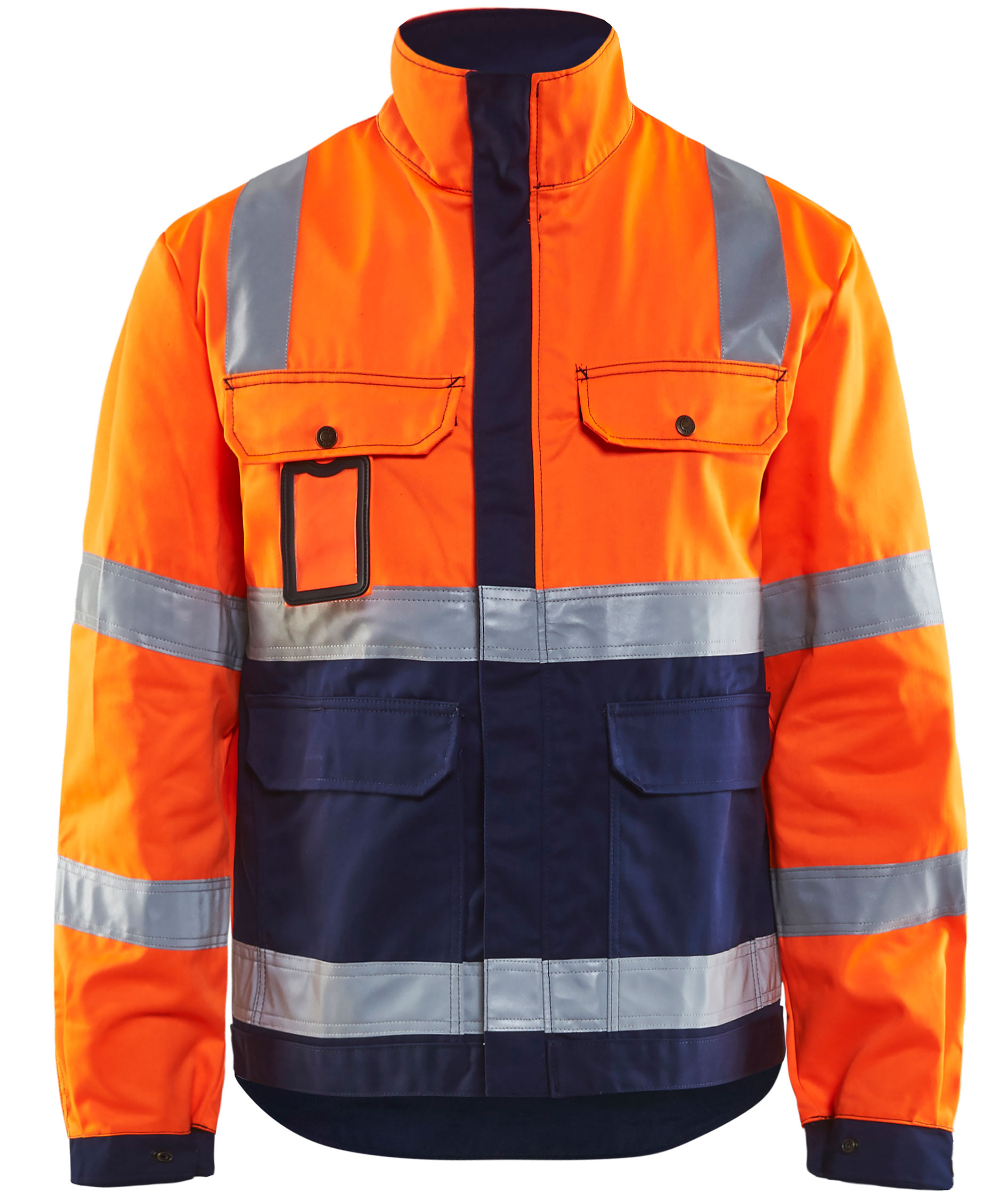 Hi-vis Oransje/Marinebl&aring;