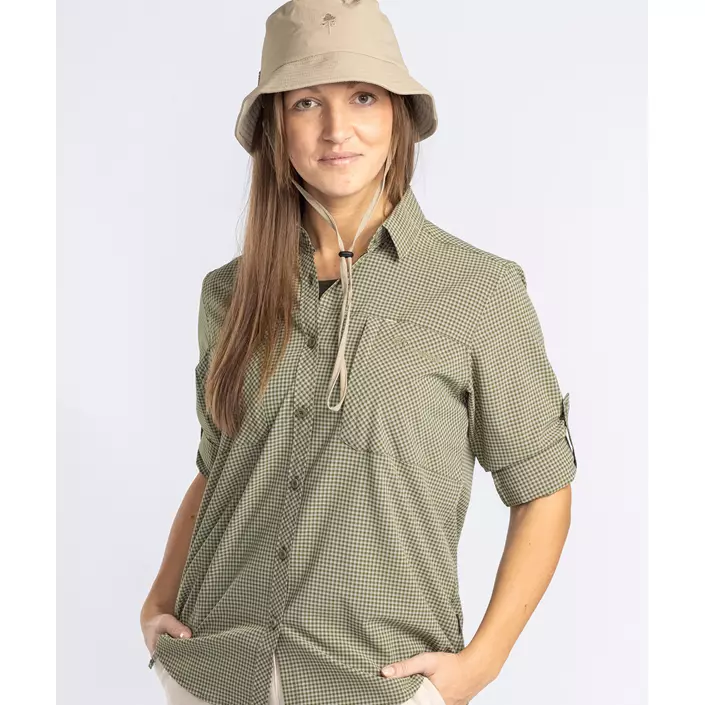 Pinewood NatureSafe dameskjorte, Pine Green/Off White, large image number 3