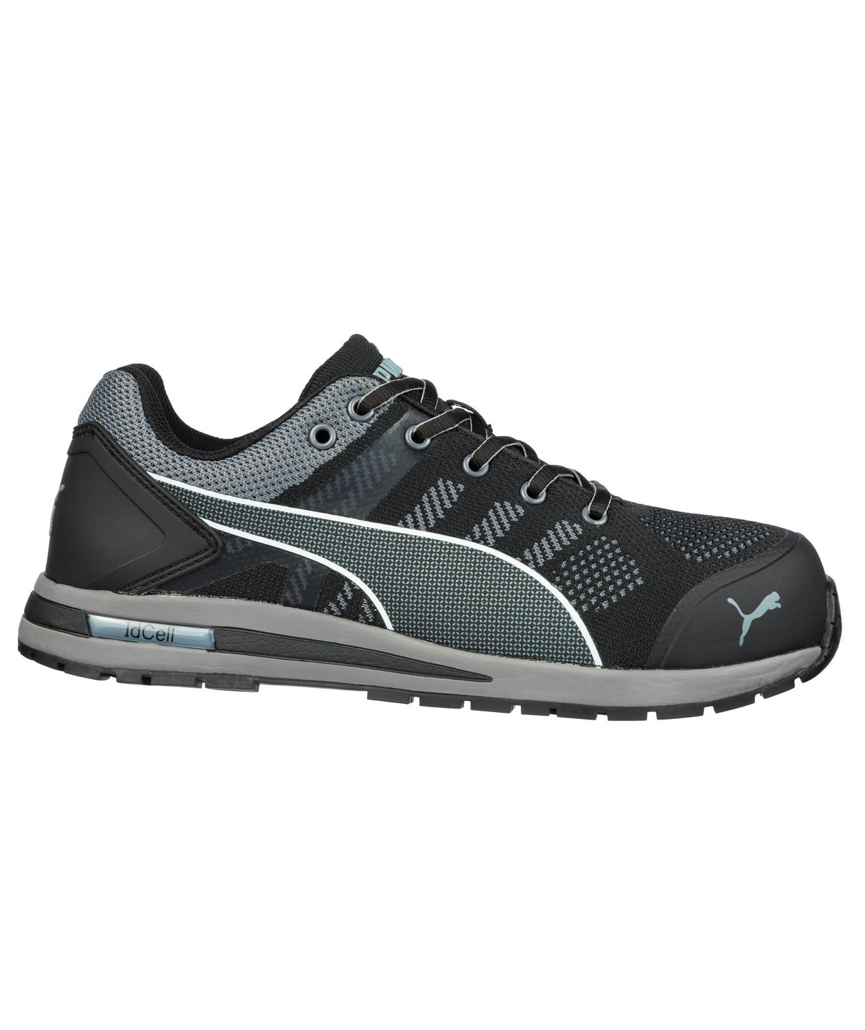 Puma Elevate Knit Low Sicherheitsschuhe S1P, Schwarz/Grau